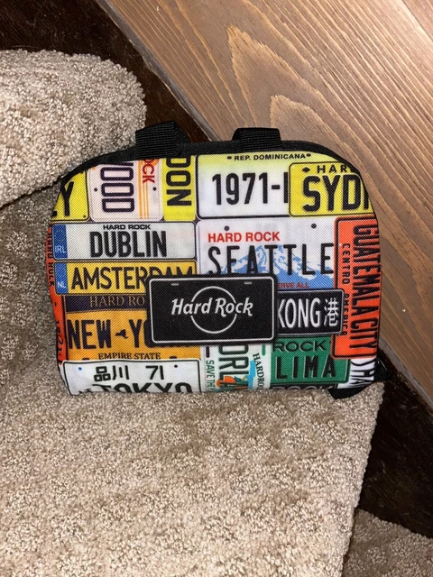 NEW 18 " L Hard Rock Cafe Logo BACKPACK Folding Into Pocket  FOLD UP, PACKABLE
