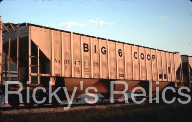 Original Slide NAHX #477355 Covered Hopper Big 6 Coop 1987