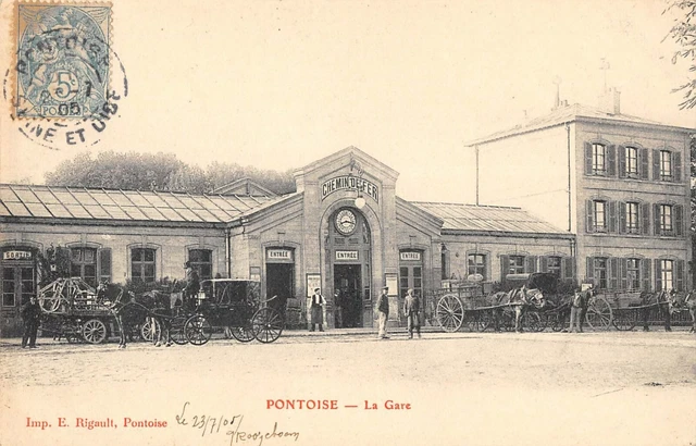 Cpa 95 Pontoise La Gare
