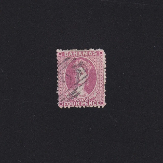BAHAMAS 1863, Sc# 13, CV $75, Wmk Crown CC, Perf 12.5, Used