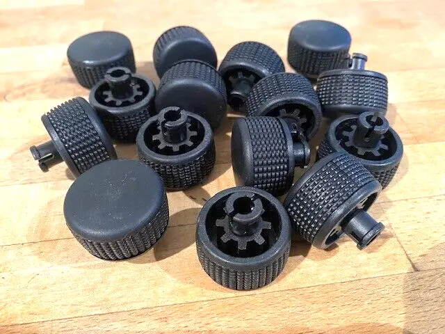 15 Black Knobs Cabinet Hardware Drawer Pulls DIY Upcycle Project Remodel Retro