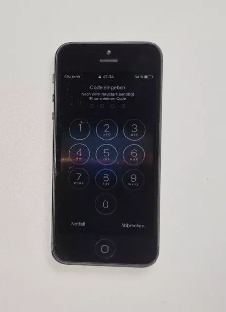 Apple iPhone 5 - 16GB - Schwarz & Graphit (Ohne Simlock) A1429 (GSM)