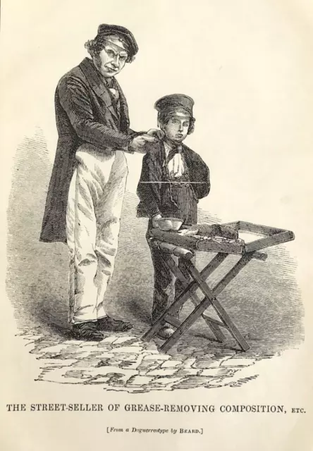 Street Seller of grease removing composition London Labour the London Poor 1851