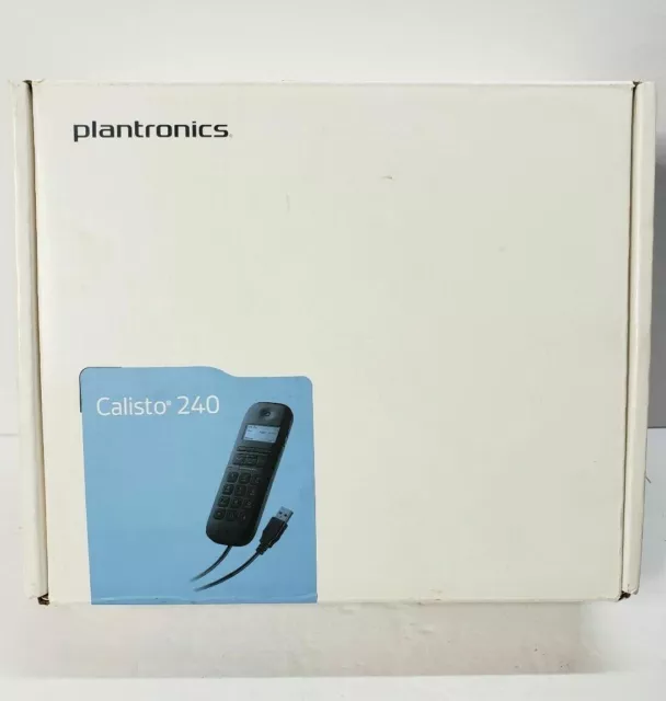 Plantronics Calisto P240 UC Portable USB Handset in Black with Stand 57240.002