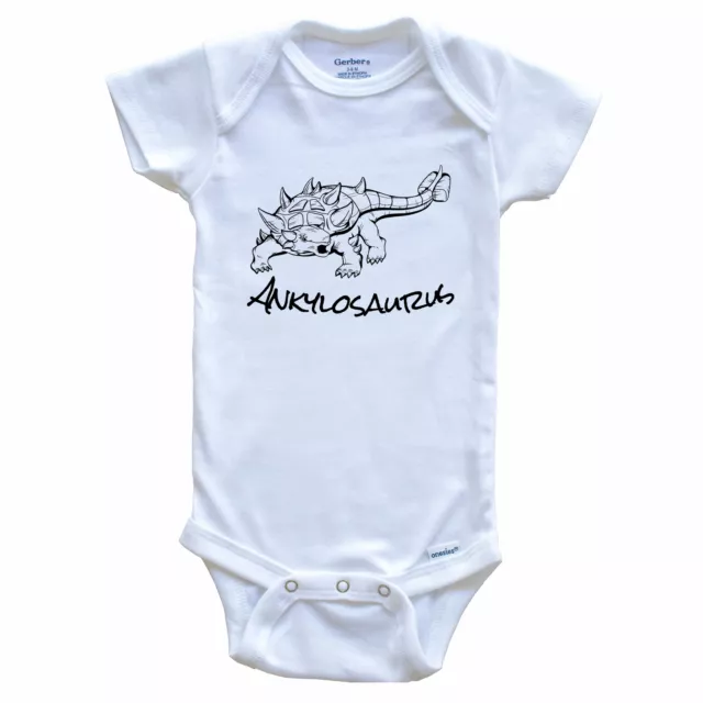 Dinosaur Bodysuit Ankylosaurus Sketch Cool Prehistoric Animal Dinosaur Bodysuit