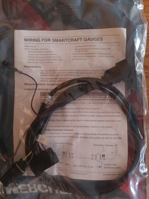 MERCURY MARINE SMARTCRAFT Wiring Harness Assembly 84-879979T1 Gauges