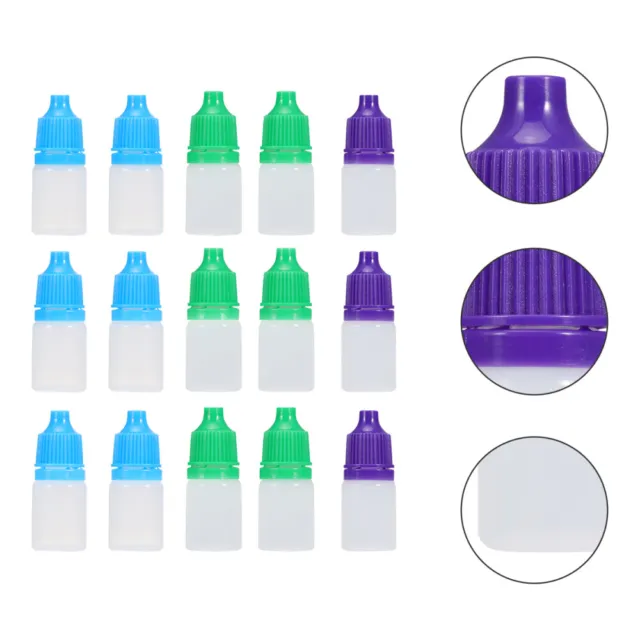 50 pz contagocce coperchio contenitore trasparente da viaggio bottiglia di plastica vuoto