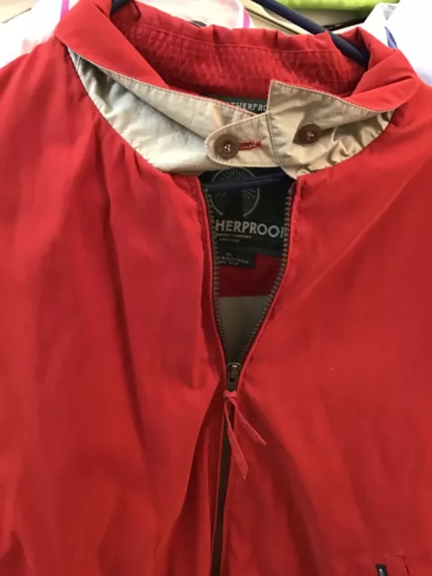 MENS RED WEATHERPROOF Garment Co. Zipper Jacket Accessories Coats ...