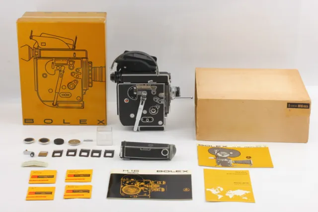 [Gehäuse neuwertige Box] Bolex H16 Rex5 16-mm-Filmfilmkamera Switar 25 mm...