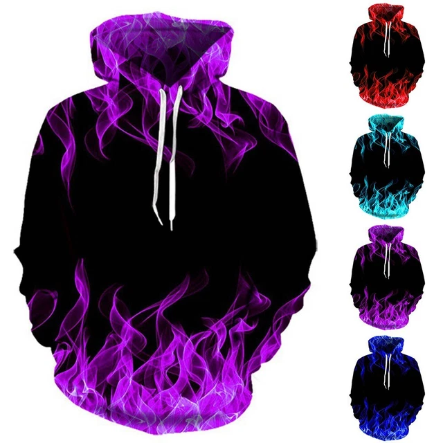 Felpa con le discount fiamme