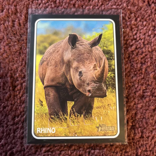 RYNE SANDBERG &RHINO& Zoos Who SP Insert (2024 Topps Heritage 75Z16