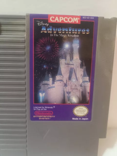 Disney Adventures in the Magic Kingdom NES Nintendo Authentic Game cartridge 3