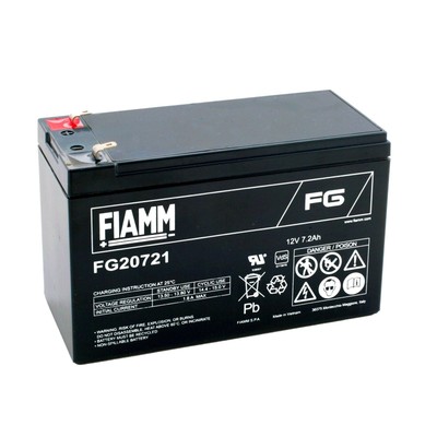 FG BATTERIA FIAMM FG20721 12V 7.2A PIOMBO GEL ERMETICA 7,2Ah ALLARME 4,8mm CENTRALE 