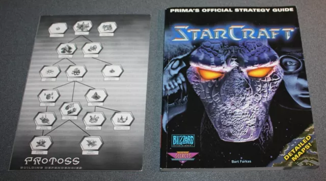 StarCraft Prima's Official Strategy Guide (Paperback Book) with insert