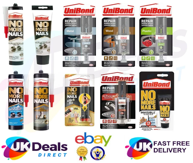 UNIBOND NO MORE Nails Original HeavyDuty Mounting Adhesive Strong Glue