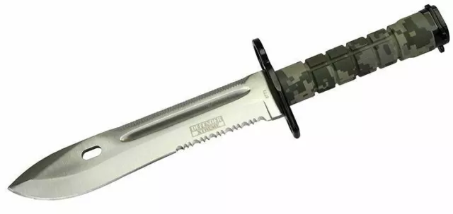 13" Military Survival Rambo Fixed Blade Hunting Knife Bayonet Tactical Bowie 2