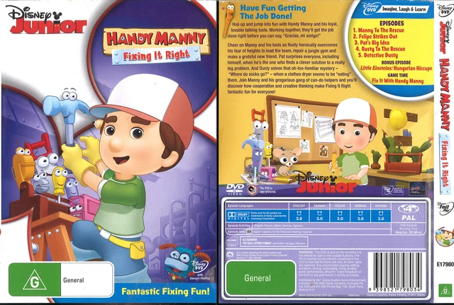 136D NEW SEALED DVD Region 4 HANDY MANNY BIG CONSTRUCTION