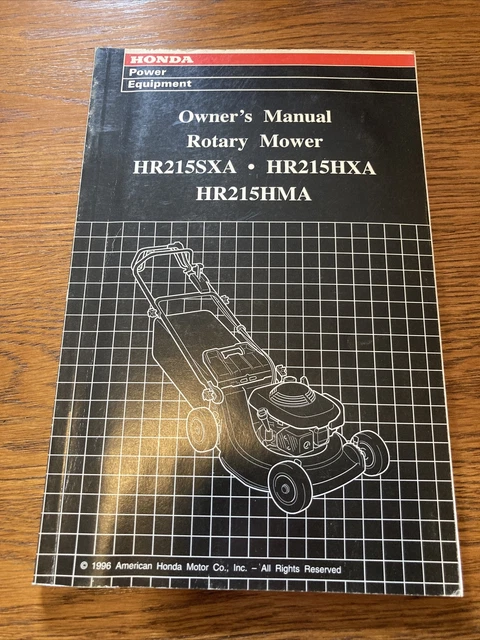 Honda hr215 manual deals