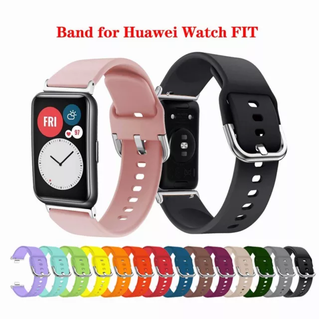 Ersatz Armband Silikon Uhrenarmband Strap für Huawei Watch Fit Smart Watch band