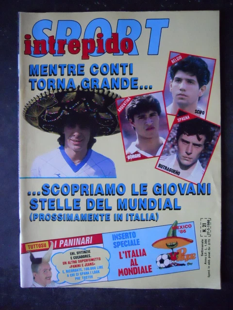 Intrepido Sport 13 Magazine 1989 Avec Poster Nicola Berti Diego Fuser - Édition Spéciale 100 Ans