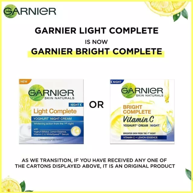 Garnier Crème de nuit à la vitamine C, anti-taches et yaourt éclaircissant... 3