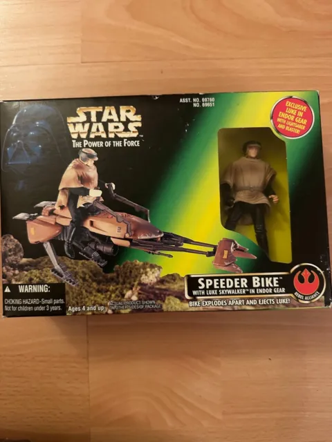 STAR WARS - SPEEDER BIKE with LUKE SKYWALKER - NEW 1996 - The Power of the Force