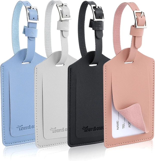 Targhetta Bagagli Pelle Etichette Per Bagagli Halloween Pipistrello Etichette Da Viaggio Per Bagagli Etichette Per Borse Con Nome Carta Anello Inox Resistente
