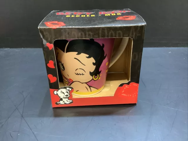 Betty Boop Cup Collectable Mug Kitchen Homewares Gift Boxed Becher Pink New