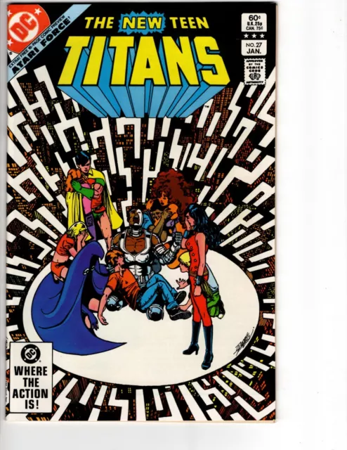 NEW TEEN TITANS #27 Comic Book SPEEDY RAVEN  ATARI FORCE PREVIEW 1983 VF