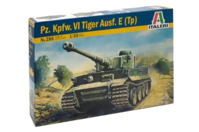 Italeri 1/35 Tiger I Ausf. E/H1 Plastic Model Kit