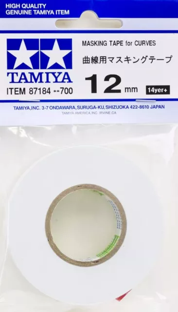 Tamiya 87184 Nastro per mascheratura morbido 12mm/20 mMasking Tape for Curves