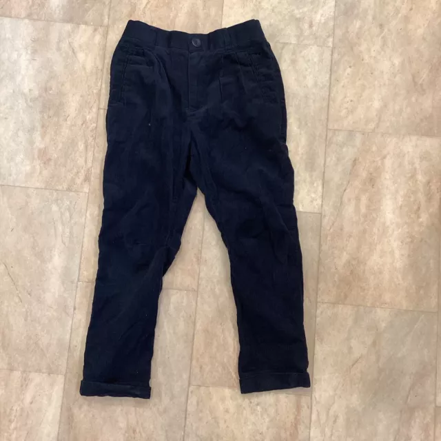 Monsoon Boys Thin Material Cords Corduroy Navy Blue Trousers Age 6 Years