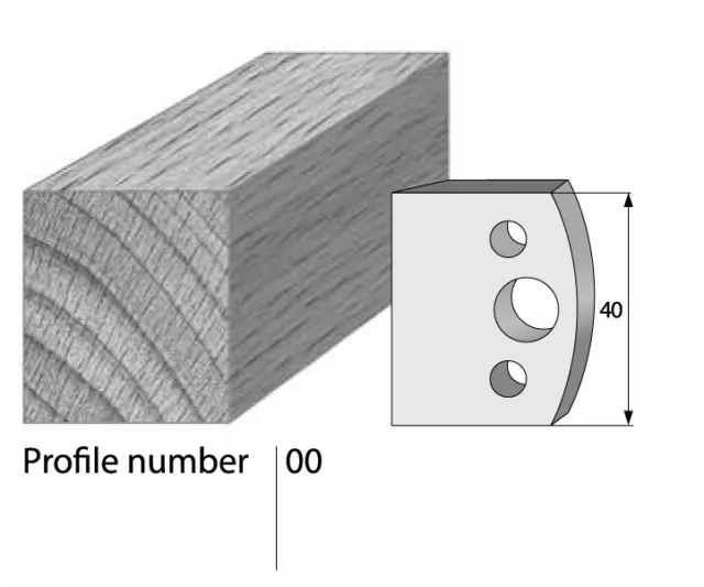 MTL 40mm Euro/Universal Spindle Moulder Profile Knives & Limitors: No's 00 to 50