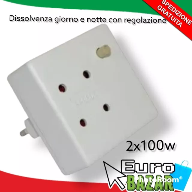 Spina Dissolvenza Giorno E Notte 2X100W Per Luci Di Natale Decorazioni