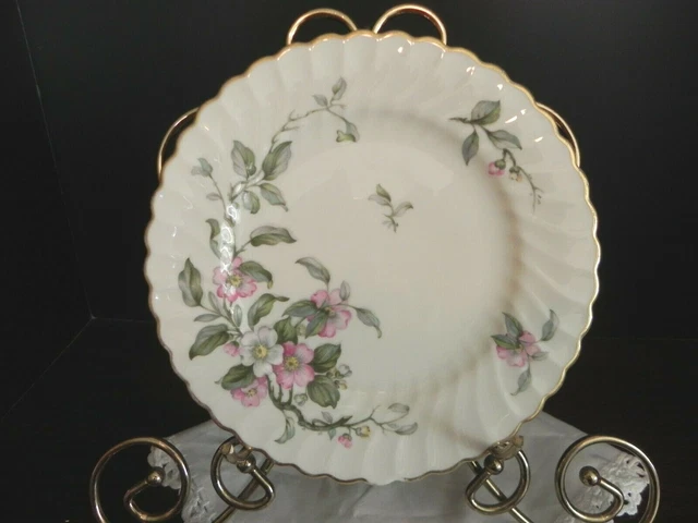 5 Vintage Syracuse Luncheon Plate 8" Apple Blossom