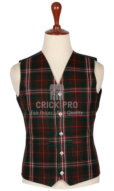 Macdonalds Handmade Tartan Kilt WAISTCOAT -  Traditional Vest Scottish Waistcoat