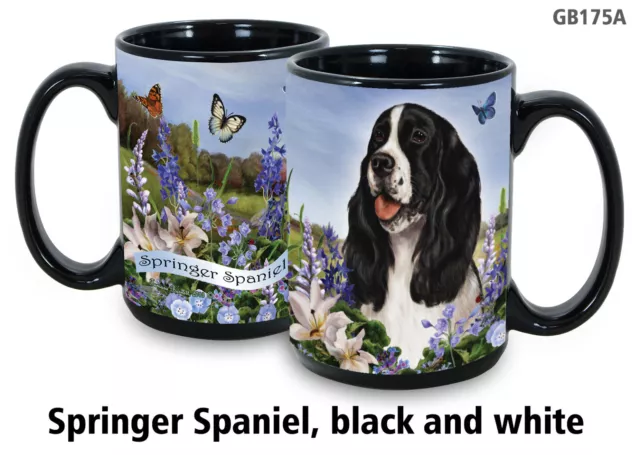 Garden Party Mug - Black and White English Springer Spaniel