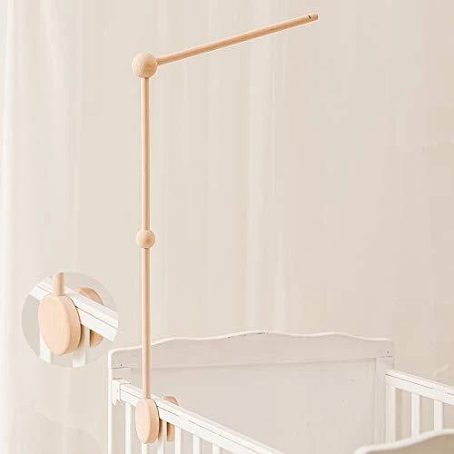 Crib Mobile Arm - 27 Inch Mobile Arm for Crib Wooden Mount Mobile Hanger Arm 2
