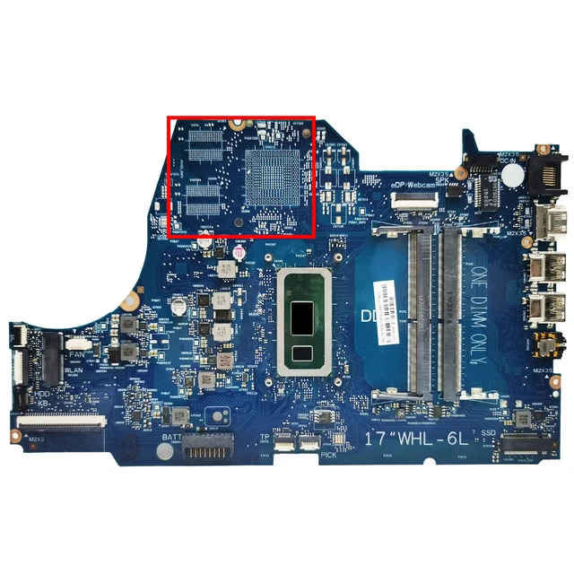 6050A3022701 For HP 17T-BY100 17-BY Motherboard W/ I3 I5 I7 CPU Mainboard UAM