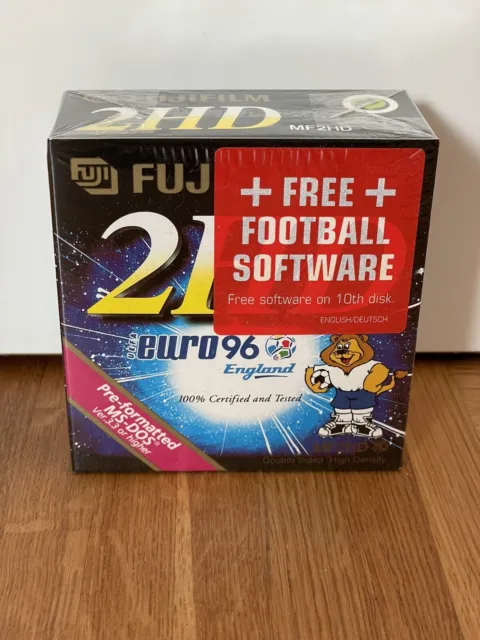 10 Stück Disketten 3.5 Zoll, MF2HD, originalverschweisst, mit Euro 96 Software!
