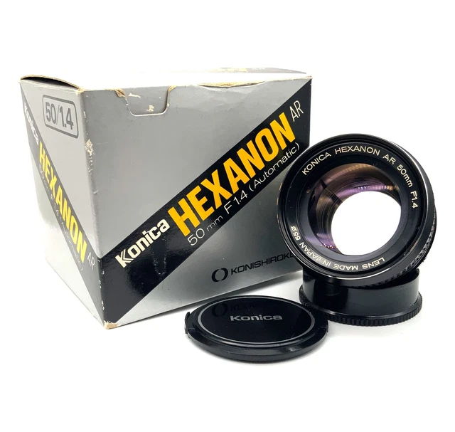 KONICA HEXANON AR 50mm f/1.8 – Excellent état – Multi-Coated