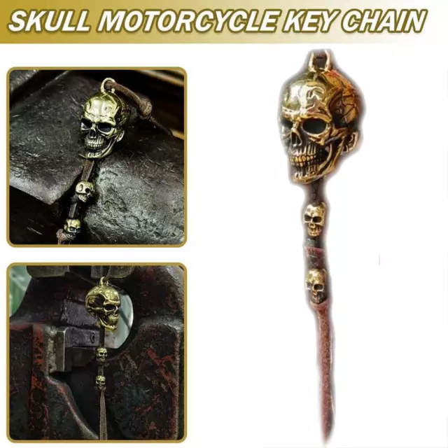 Biker Skull Bell Gremlin Bell for Motorcycles Biker Bell  Accessory  Key Chain B