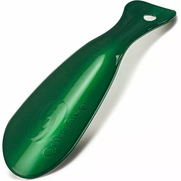 7.5 Inch Emerald Green 100% USA Made Shoe Horn Smooth Edges Orthostep