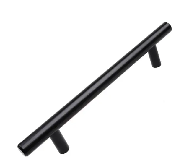 GlideRite 5 in. Matte Black Solid Cabinet Handle Drawer Bar Pulls (19-Pack)