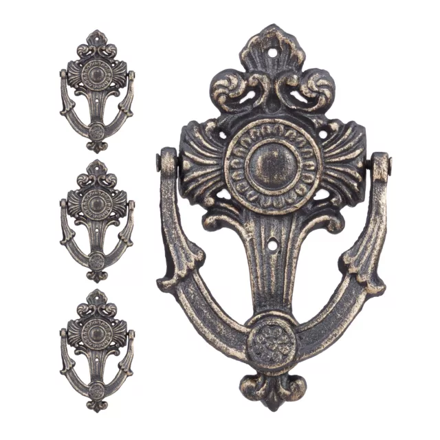 4 x Llamador puerta Aldaba exterior Llamador hierro forjado Aldaba antigua