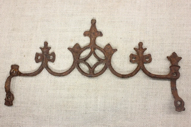 Old Widow's Walk Architectural Finial Cemetery Fence Top Rusty Iron Gothic 13"