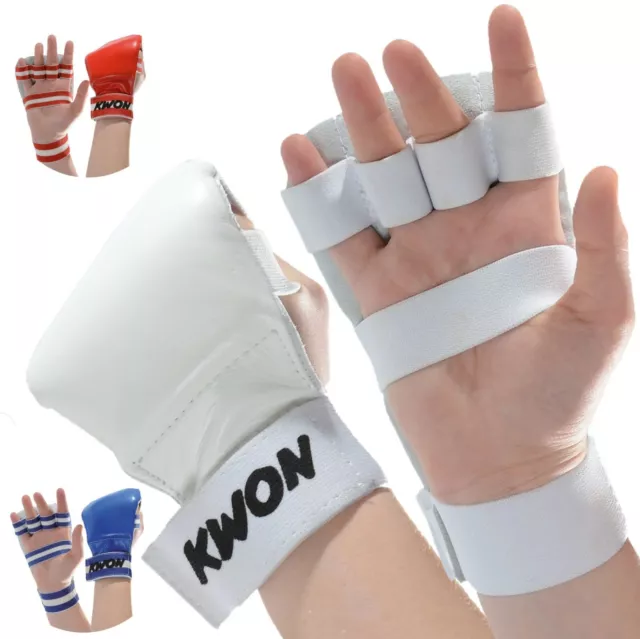KWON Karatehandschutz Competition LEDER Karate Handschuhe Handschutz Ju Jutsu