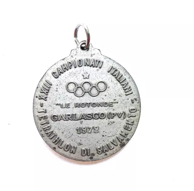Medaglia Garlasco Pavia Nuoto Salvamento Soccorso Acqua Bagnino 1972