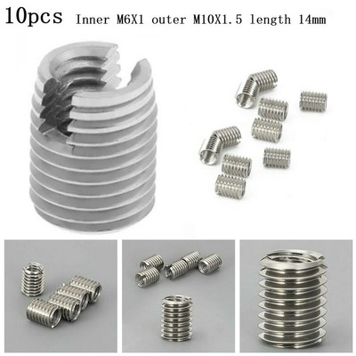 A & M Thread reducer Adattatore M8 8MM Maschio A M6 6MM Femminile Acciaio Inox 10pcs 