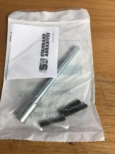STANDARD ABRASIVE COMBO FLAP/CROSS BUFF MANDREL 4”x1/4” X 1/4-20 #269201